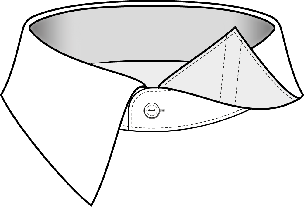 collar stays sewn in