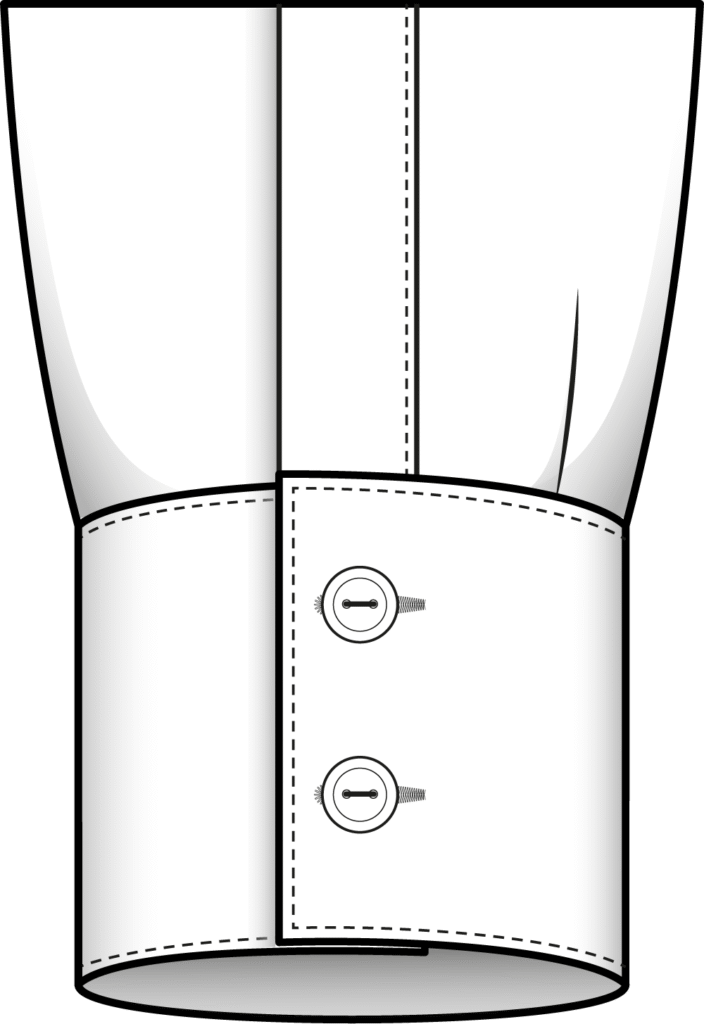 cuff double buttons