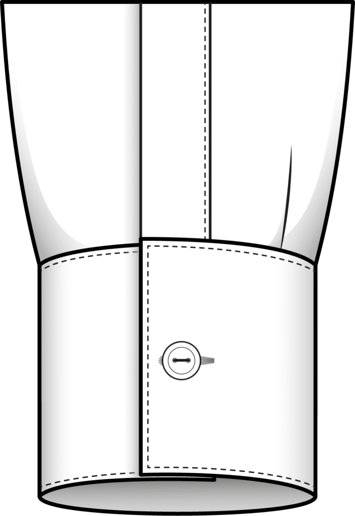 cuff single button