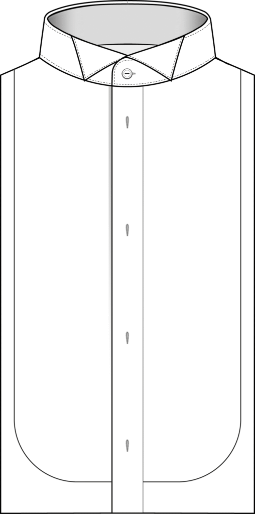 placket formal no studs