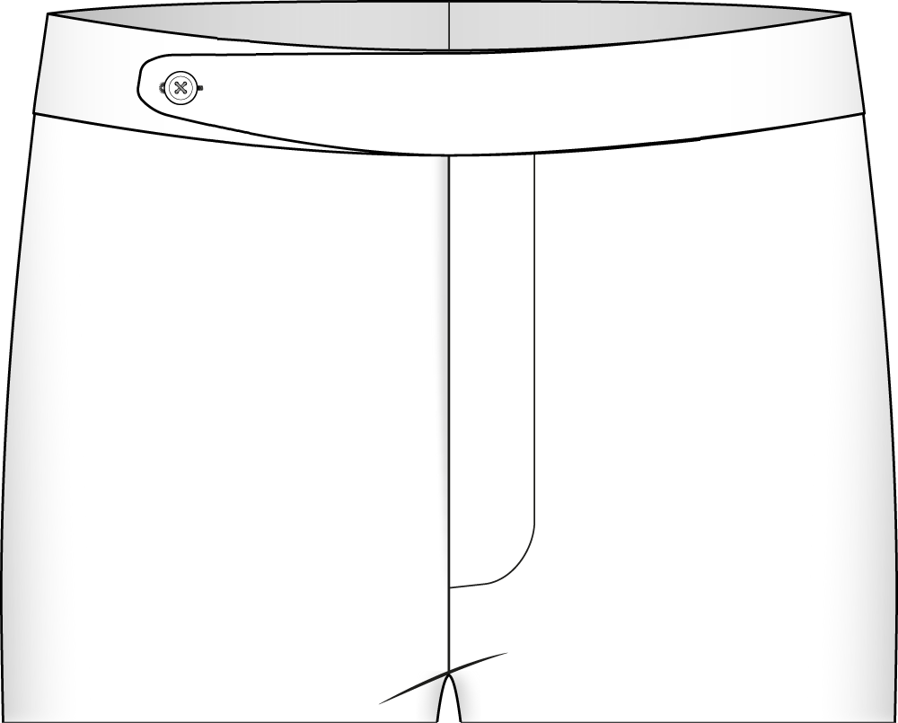 fastening belt no loops one button