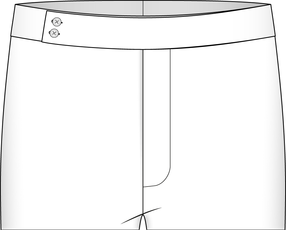 fastening extended two buttons