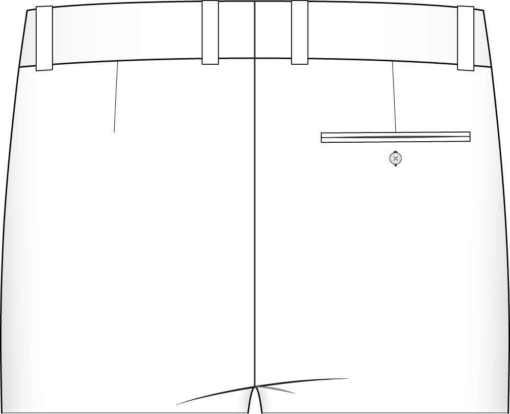 pocket back w button