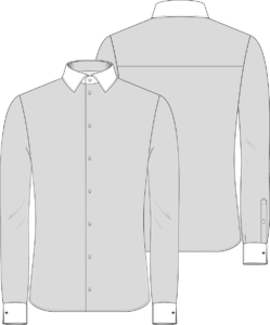 shirt contrast formal