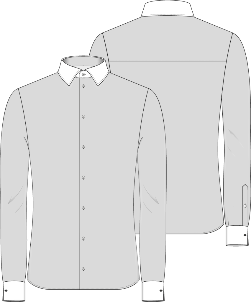 shirt contrast formal