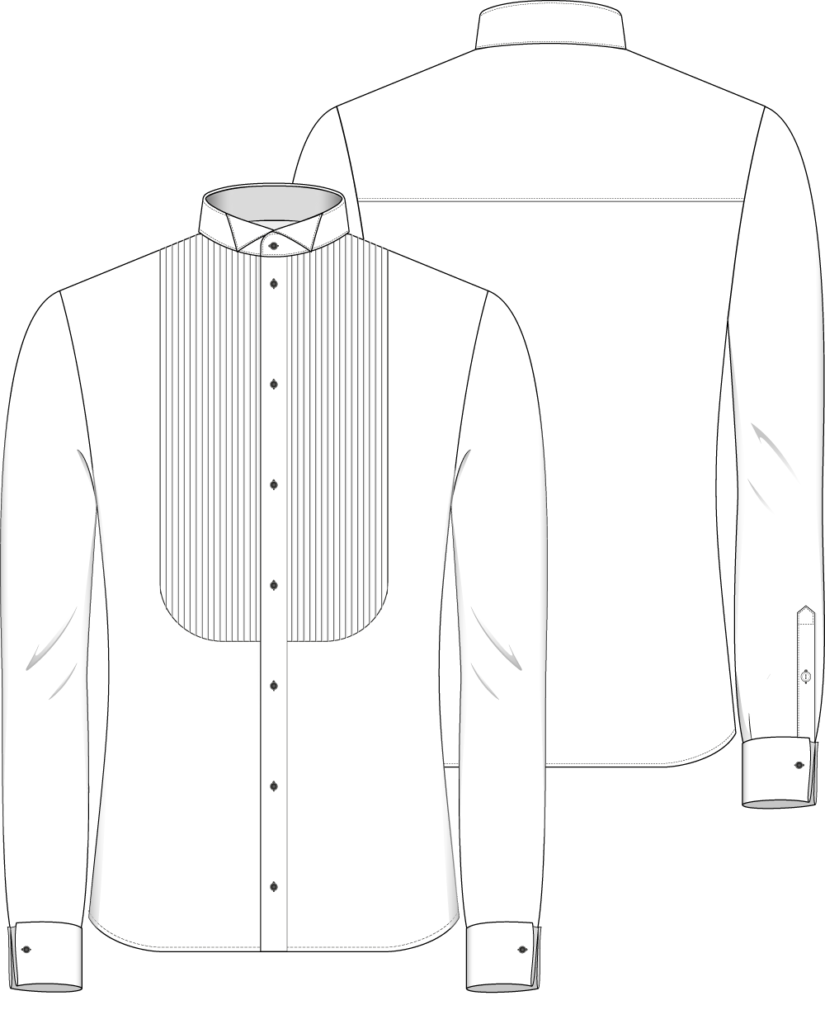 shirt tuxedo